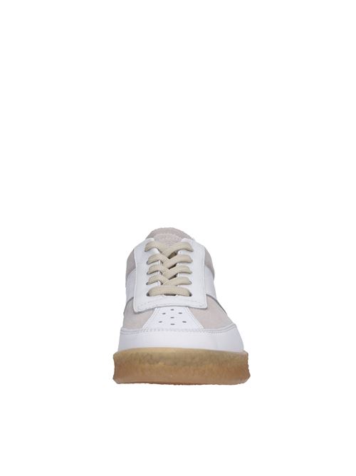 Leather sneakers MAISON MARGIELA | S59WS0212 P0673BIANCO-GRIGIO